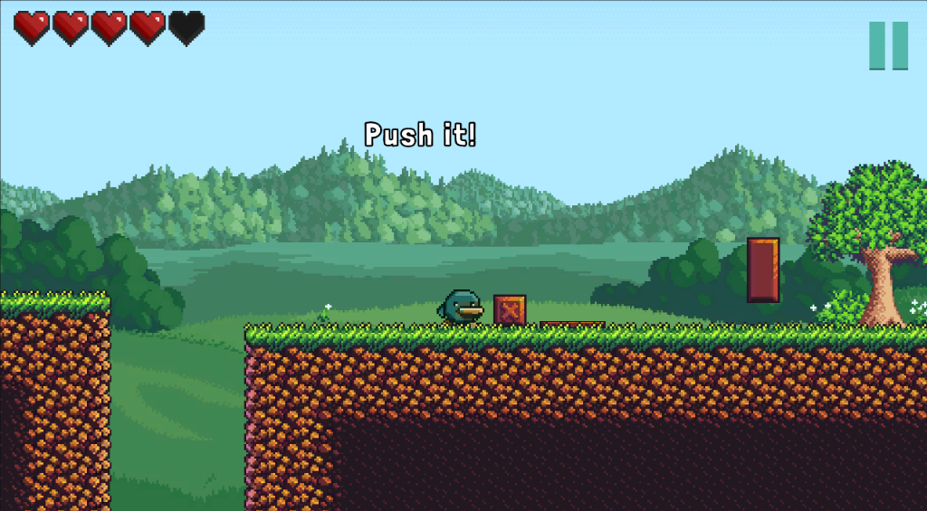 BirdieFall Screenshot - Push puzzle